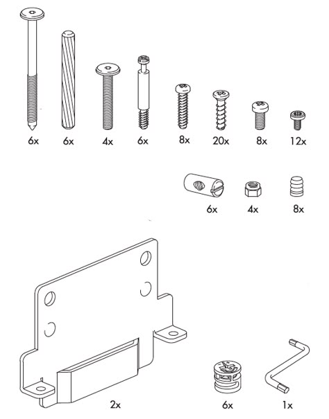 Hardware for the Hopen Bed, via Swedish Furniture Parts. Represents major basic hardware sub-systems. Flat Pack Furniture Design, Furniture Design Table, Prime Directive, Drawing Furniture, Concert Stage Design, Focus Groups, Furniture Design Sketches, Swedish Furniture, Furniture Design Chair