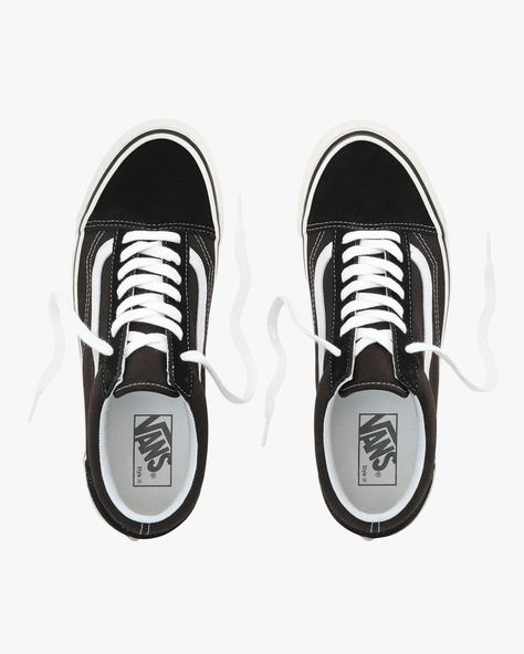 Vans Old Skool 36 DX Anaheim Factory - Black / True White Vans Anaheim, Trainers Outfit, Leather Vans, Old Skool Black, Jeans Store, All Jeans, Black Vans, Before Midnight, Vans Off The Wall