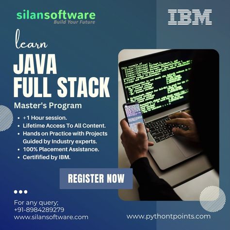 Learn IBM Certified Master's Program of JAVA FULL STACK DEVELOPER with us!!! Join us now and get 100% Placement Guarantee.... Boost your career with us... . . #Java #JavaCourse #PythonCourse #powerbicareer #JavaFullstack #pythonFullstack #Javacourse #silansoftware #tratininginstitute #technology #trainingcenterinbbsr #bestcoursetrainee #javainbbsr #javatraineeinbbsr #javacode #javadeveloper #learningisfun #learn #learnjavafullstackonline #JavaCourse #javafullstackcourse Java Full Stack Developer, Full Stack Developer, Java, Join Us, Programming, Career, Coding, The 100, Technology