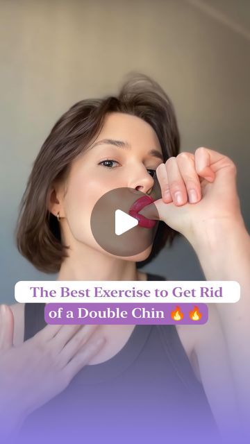 Face Yoga & Skincare App on Instagram: "The Best Exercise to Get Rid of a Double Chin 🔥

Try this super-effective exercise! Our model demonstrates a simple move using only a finger in the mouth. For more amazing tips and exercises, check out our account @luvly.app and join our app via the link in the bio.

#doublechin #luvlyapp #beautytips #facefitness" Skincare App, Double Chin Exercises, Reduce Double Chin, Chin Exercises, Best Exercise, The Glow Up, Face Yoga, Double Chin, Glow Up?