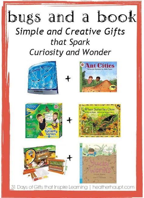 Kids love bugs. So why don't we capture the magic and wonder of learning about ants, butterfly's or worms. Bug Gifts, Homeschool Board, Creative Christmas Gifts, Homeschool Encouragement, Why Don't We, Gifted Education, Preschool At Home, Nature Study, Love Bugs