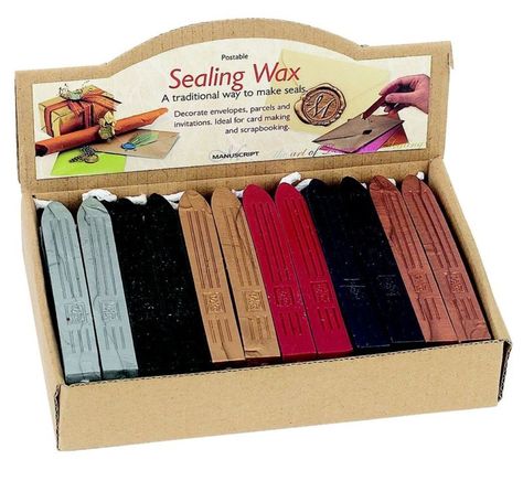 MANUSCRIPT QUALITY SEALING WAX STICKS WITH WICK FOR POSTABLE LETTER SEAL CANDLE | eBay Sealing Wax Sticks, Decorated Envelopes, Cross Stitch Supplies, Office Crafts, Sealing Wax, Stationery Craft, Adhesive Glue, Wax Seals, Runes