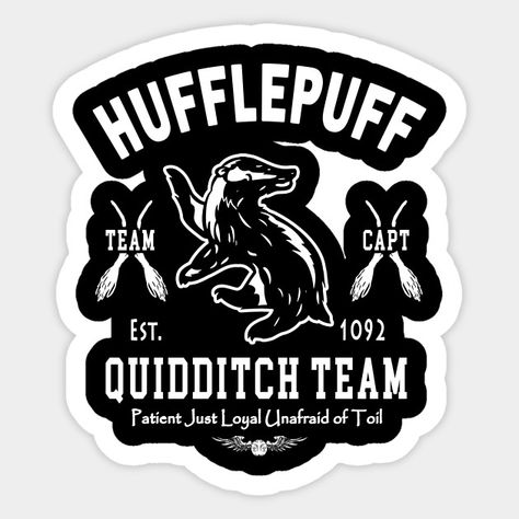 Hufflepuff Quidditch Team Captain Quidditch Hufflepuff, Hufflepuff Quidditch, Hogwarts Classes, Witch Stickers, Harry Potter Stickers, Harry Potter Classroom, Hufflepuff Pride, Harry Potter Background, Theme Harry Potter