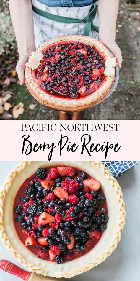 Pacific Northwest Food, Berry Pie Recipe, Decorative Pie Crust, Holiday Pie, Jenny Cookies, Pie Thanksgiving, Easy Pie Crust, Bean Ice Cream, Thanksgiving Pie