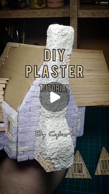 Plaster Fun House, Perfect Plaster Crafts, Plaster On Cardboard, Plaster Of Paris Halloween Crafts, Plaster If Paris Crafts, How To Make Plaster Of Paris Homemade, Plaster Of Paris Christmas, Homemade Plaster, California Creations Village Plaster