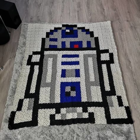 Star Wars Blanket Crochet Pattern, Pixel Art Blanket, Star Wars Blanket Crochet, Pixel Blanket, Star Wars Blanket, Pixel Crochet Blanket, Star Wars Quilt, Crochet Blanket Stitch Pattern, Star Wars Crochet