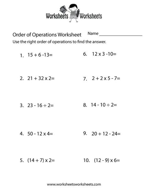 Order Of Operations Worksheet 3rd Grade, Order Of Operations Worksheet, Pemdas Worksheets, Top Template, Pre Algebra Worksheets, Volume Math, 6th Grade Worksheets, 5th Grade Worksheets, Math Practice Worksheets