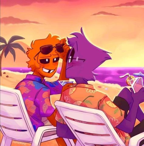 Henry And William, Beach Fanart, Dave Miller, Animatronic Fnaf, William Afton, Freddy Fazbear, Fnaf Funny, Fnaf Characters, Wings Of Fire