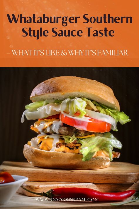 Whataburger Creamy Pepper Sauce Recipe, Whataburger Recipe, Coleslaw Sauce, What A Burger, Spicy Ketchup, Cheddar Burger, Copy Cats, Beef Soup Recipes, Breakfast Burger