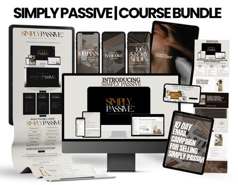 Simply Passive | SP COURSE BUNDLE Mrr Course, Simply Passive, Community Support, Purpose Driven, Digital Marketing Business, Sales Funnel, Lead Magnet, Sales Funnels, Email Campaign