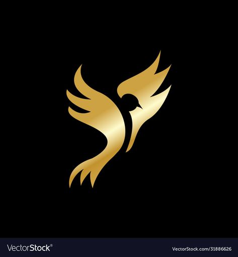 Dove Logo Design, Handmade Logo Design, Creative Symbol, Fashion Abstract, Golden Bird, Bird Logo Design, Handmade Logo, Bird In Flight, Galaxy Wallpaper Iphone