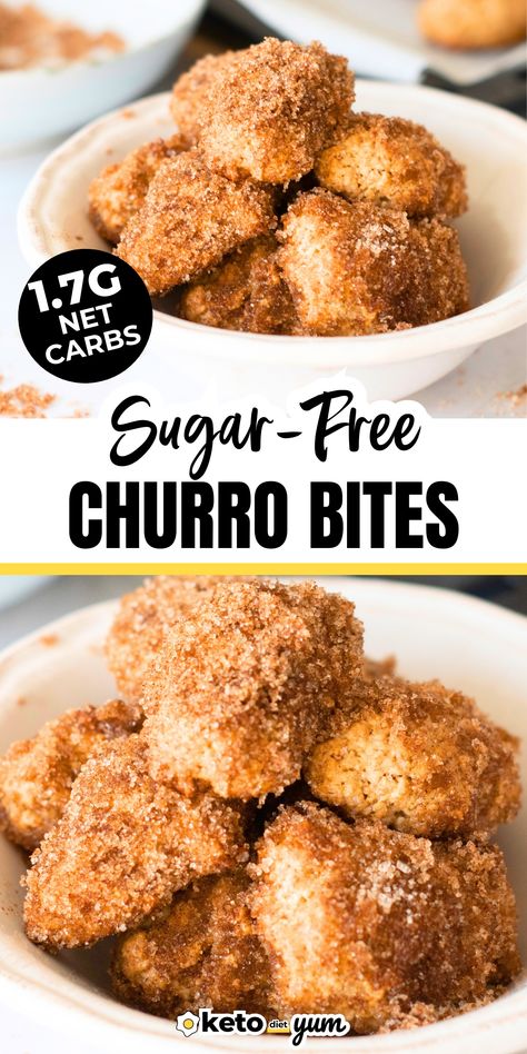 Keto Churro Bites Healthy Dessert For Diabetics, Keto Churros, Churro Popcorn, Lady Shake, Carnivore Desserts, Thm Cookies, Keto Chocolate Mug Cake, Churro Bites, Appetizer Party