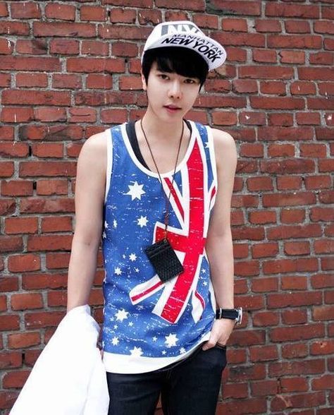 Ulzzang Park Taejoon Park Taejoon, Ulzzang Boy, Varsity Jacket, Bucket Hat, Sports Jersey, Hats