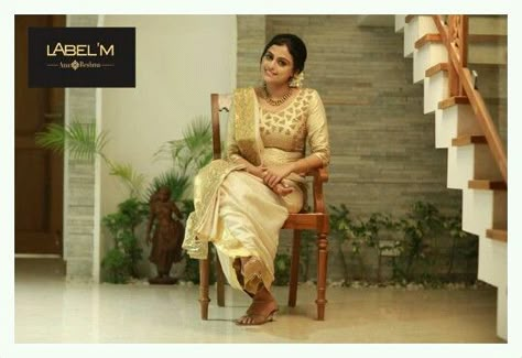 Kerala Christian bride Chattem Mundum Dress, Mathuramvepu Dress, Chatta Mundu Wedding, Madhuram Veppu Dress Christian, Madhuram Veppu Dress, Chatta Mundu, Chattayum Mundum, Christian Gown, Kerala Christian Bride