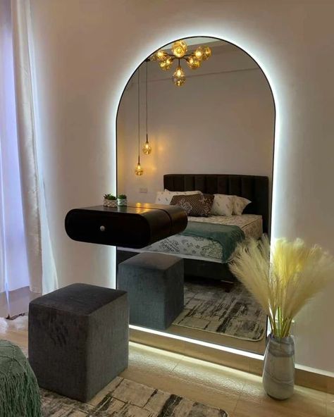 A touch of LED light adds alittle brilliance to your Arch Mirror Order now #mirrornowug #ugandafurniture #uganda #kampalauganda Mirror Led Lights, Mirror Led, Arched Mirror, Arch Mirror, The Room, Storage Drawers, Uganda, Order Now, Instagram A