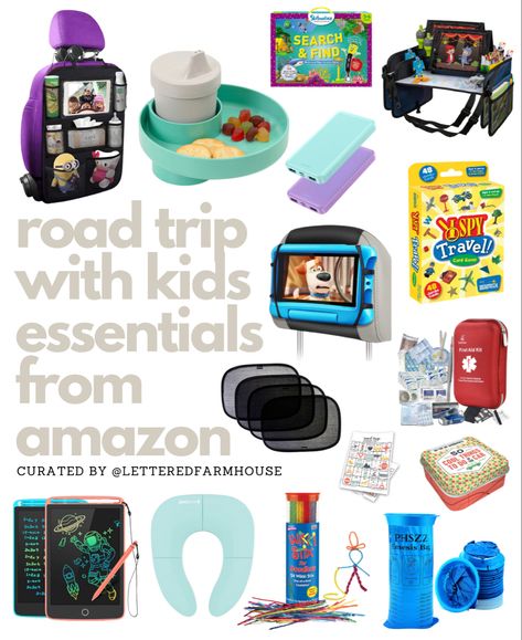 Road Trip Essentials List, Trip Essentials Packing Lists, Summer Road Trip Essentials, Trip Hacks, Packing Essentials List, Road Trip Packing List, Trip Packing, Road Trip Activities, Road Trip Snacks