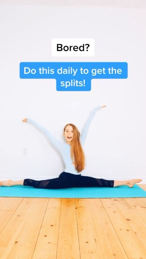 Anna McNulty on Instagram: “2 week splits challenge on my YouTube! 💙  #splits #flexibility #stretch” Splits Stretches For Beginners, Splits Challenge, Stretching Video, Yoga Backbend, Splits Stretches, Anna Mcnulty, Middle Splits, How To Do Splits, Gym Workout For Beginners