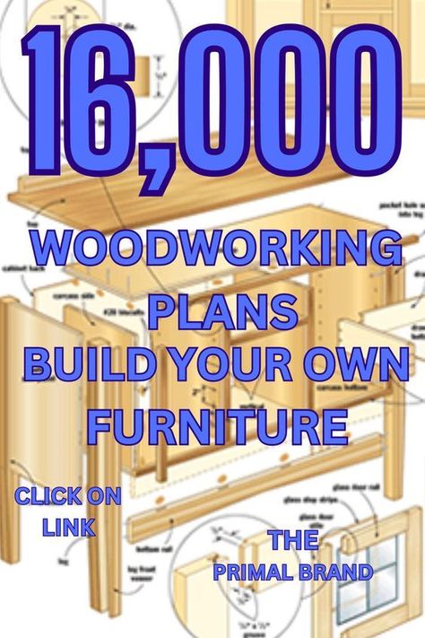 16000 woodworking plans build your own furniture Diy Wood Chest, Diy Wooden Wall, Woodworking Plans For Beginners, Diy Wood Plans, Wood Shop Ideas, Building A Workbench, Building Things, Woodworking Plans Beginner, Diy Storage Rack