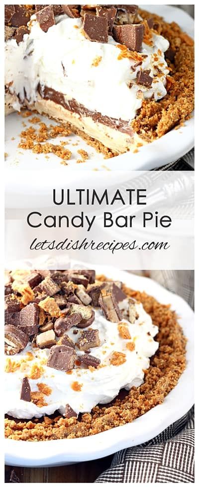 Candy Bar Pie, Candy Pie, Showstopper Dessert, Cream Pies, Easy Pie Recipes, Chocolate Candy Bar, Chopping Block, Scrumptious Desserts, Trending Recipes