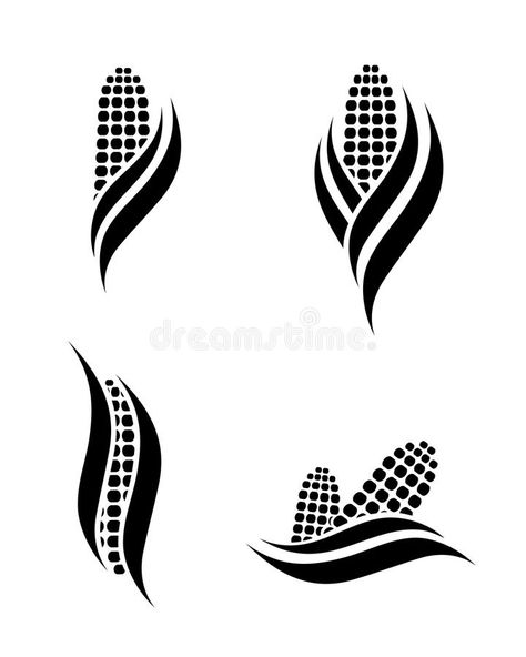 Corn. Vector illustration of corn signs , #AFFILIATE, #Vector, #Corn, #illustration, #signs, #corn #ad Corn Vector, Corn Drawing, Corn Stock, Hope Design, Chip Carving, Stencil Patterns, Illustration Fashion Design, Maize, Stock Photography Free