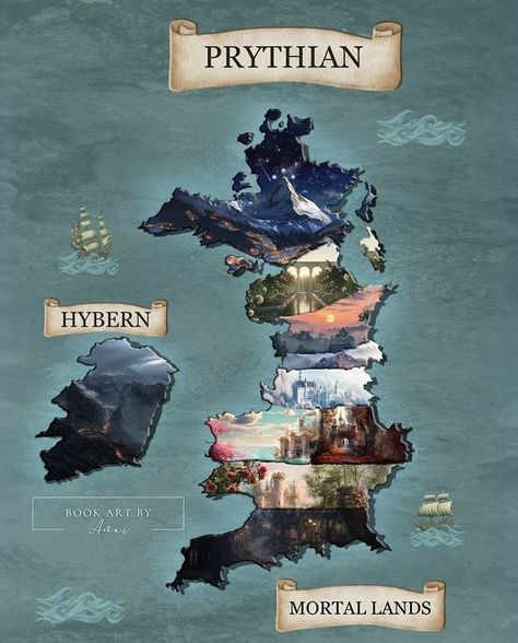 Middle Earth Books, The Empyrean, Rebecca Yarros, Feyre And Rhysand, A Court Of Mist And Fury, Fantasy Map, Sarah J, Middle Earth, Fantasy World