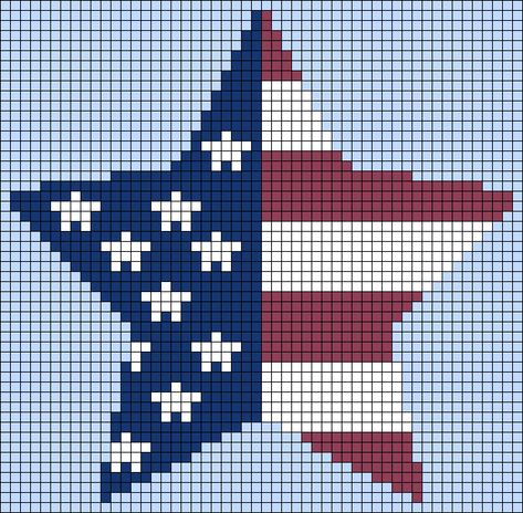 Flag Cross Stitch Patterns Free, Patriotic Cross Stitch Patterns, Flag Cross Stitch, Cross Stitch Border Pattern, Tiny Cross Stitch, Crochet Blanket Designs, Pixel Crochet, Cross Stitch Love, Star Quilt Patterns