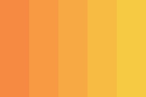 Orange haze Color Palette Rgb Code, Orange Color Palette, Orange Palette, Orange Color Schemes, Monochromatic Color Palette, Color Scheme Ideas, Orange Color Palettes, Gold Color Palettes, Yellow Colour Scheme