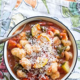 Crockpot Gnocchi Minestrone Crockpot Gnocchi, Simple Vegetable Soup, Recipes Gnocchi, Gnocchi Recipes Healthy, Minestrone Soup Recipe, Gnocchi Recipes, Minestrone Soup, Gifts For Coffee Lovers, Minestrone