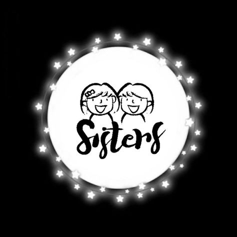 Instagram Highlight Icons ! Bff Images, Photography Name Logo, Circle Decor, Best Poses For Boys, Instagram Black Theme, Sisters Photoshoot Poses, 4 Sisters, Android Wallpaper Art, Photo Frame Wallpaper