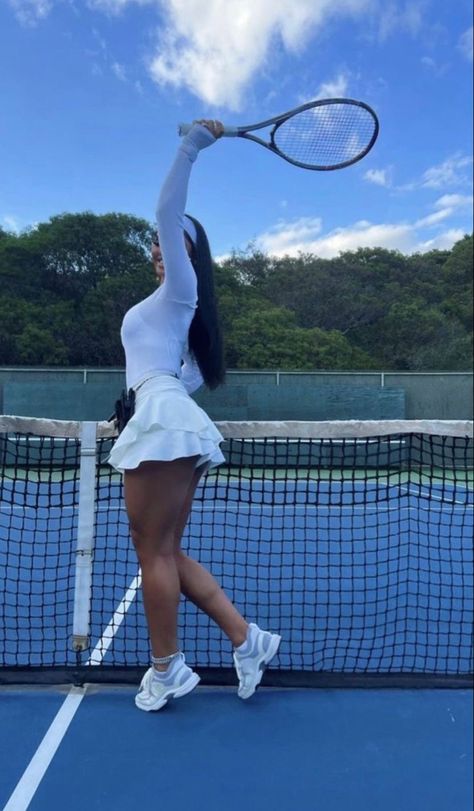 Tennis Game Outfit, Sports Announcer, Tennis Photoshoot, Tennis Lifestyle, Tennis Aesthetic, Insta Baddie, Tennis Skirt Outfit, Tennis Outfit Women, Tennis Life