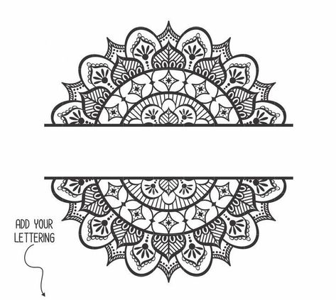 Book Boarders, Fonts Name, Simple Mandala Tattoo, Ramadan Prayer, Traditional Tattoo Designs, Armband Tattoos, Mandala Doodle, Easy Mandala Drawing, Idee Cricut