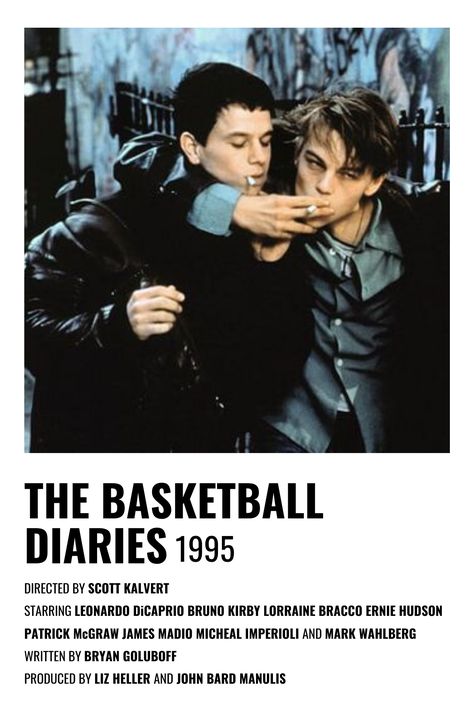 The Basketball Diaries, Basketball Diaries, Indie Movie Posters, جوني ديب, Film Recommendations, Movies To Watch Teenagers, Iconic Movie Posters, New Movies To Watch, Girly Movies