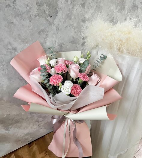 rose and carnation bouquet Rose And Carnation Bouquet, Carnations Flower, Roses And Carnations, Carnation Bouquet, Carnation Pink, Carnation Flower, Floral Studio, Flowers Bouquet, Same Day Delivery