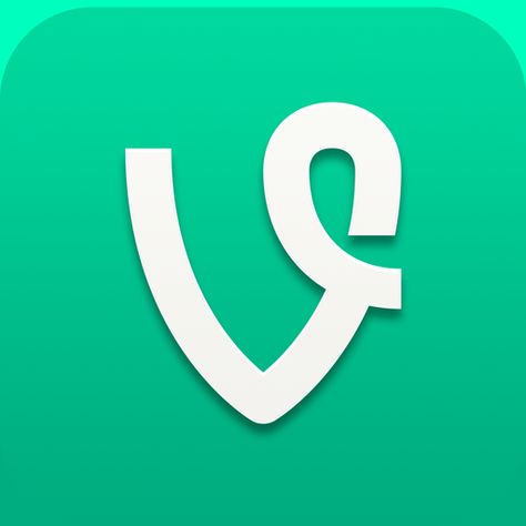 Simple but gets the point across. Since vine is so recognizable now, they can stick to simple shape design and still manage to get recognizability. The like the vine esque shape on top of the v Vine Logo, Social Media Measurement, Lettermark Logos, Vine Videos, Twitter Video, Funny Vines, App Reviews, Branding Your Business, App Logo