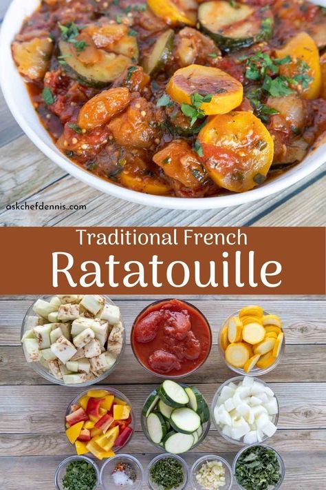 Classic Ratatouille Recipe, French Ratatouille Recipe, Sides Healthy, French Ratatouille, Easy Ratatouille Recipes, Class 2023, Restaurant Style Recipes, Ratatouille Recipe, Olive Oil Garlic