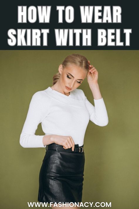 How to Wear Skirt With Belt How To Wear Belts, Skirt With Belt, Camisole Dress, Skirt Belt, A Skirt, Fashion Tips For Women, Your Outfit, Gray Skirt, Maxi Skirt