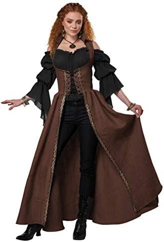 Medieval Overdress, Medieval Outfit Women, Medieval Outfit, Womens Costume, California Costumes, Medieval Clothes, Fair Outfits, Old Fashion Dresses, Medieval Costume