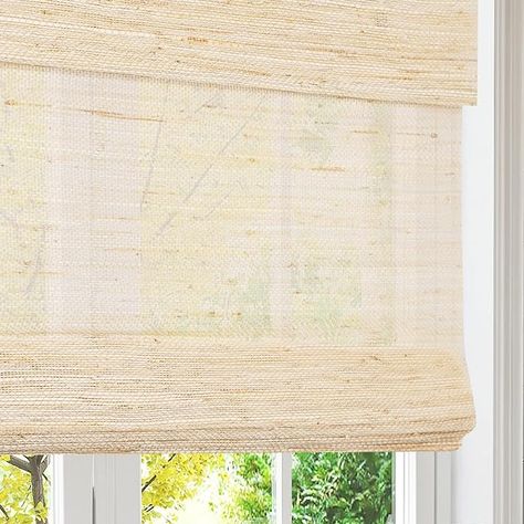 Amazon.com: Artdix Bamboo Roman Shades, Natural Cordless Custom Blackout Room Darkening Woven Wood Shades, Natural Bamboo Window Shades for Indoor Windows : Home & Kitchen Bamboo Window, Indoor Windows, Bamboo Window Shades, Bamboo Roman Shades, New Kitchen Gadgets, Woven Wood Shades, Bamboo Light, Indoor Window, Bamboo Blinds