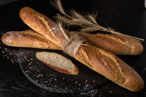 Baguette and French Bread with 100% Freshly Milled Wheat Groats Recipe, Fresh Milled Flour, Oat Groats, Oatmeal Cream Pies, Wheat Recipes, Cooking Bread, Oatmeal Cream, Muffin Bread, Wheat Berries