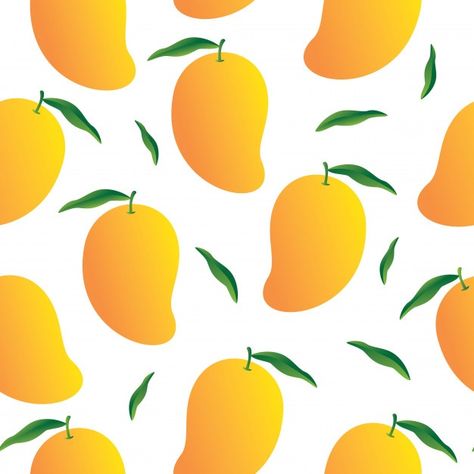 Mango Background, Mango Pattern, Mango Vector, Mango Logo, White Pattern Background, Organic Food Logo, Strawberry Background, Fruit Cartoon, Food Texture