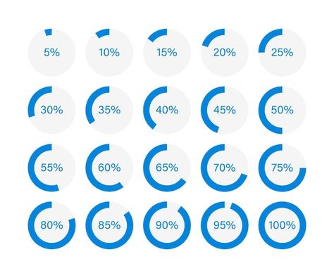 Vector pie graph icon set. vector flat i... | Premium Vector #Freepik #vector #circle-percentage #pie-diagram #pie-chart #pie-graph Pie Diagram, Pie Graph, Chart Design, Icon Set Vector, Flat Illustration, Circle Design, Icon Set, Premium Vector, Design Elements