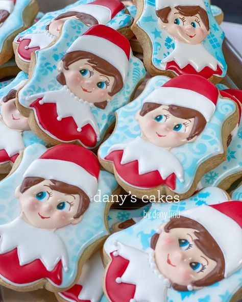 Elf on the shelf They’re back! My signature elves are a holiday tradition for so many of my clients. Bring on the Christmas! Now I’m ready! Cookies Elf On The Shelf, Elf On The Shelf Im Back Cookies, Elf On The Shelf Sugar Cookies, Elf On The Shelf Cookies For Santa, Elf On The Shelf Cookies Decorated, Elf On The Shelf Royal Icing Cookies, Elf On The Shelf Cookies, I’m Back Elf On The Shelf Cookie, Elf Party