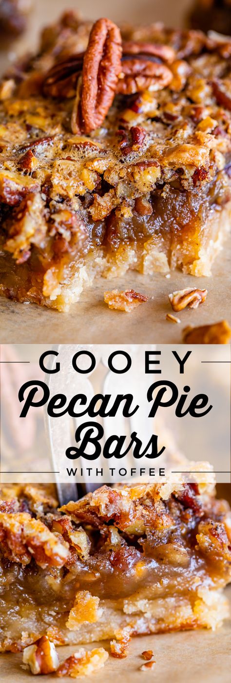 Gooey Pecan Pie, Desserts Brownies, Holiday Desserts Thanksgiving, Smores Dessert, Pecan Desserts, The Food Charlatan, Pecan Bars, Thanksgiving Desserts Easy, Buttery Shortbread