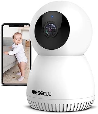 WESECUU Indoor Camera, Baby Monitor with Camera and Audio, Smart Pan Tilt Pet Cameras for Home Security, 2-Way Talk, Works with Alexa, Night Vision, Auto Tracking, Motion Detection Check more at https://authorfun.com/product/wesecuu-indoor-camera-baby-monitor-with-camera-and-audio-smart-pan-tilt-pet-cameras-for-home-security-2-way-talk-works-with-alexa-night-vision-auto-tracking-motion-detection/ Baby Cam, Pet Camera, Wireless Camera, Baby Monitor, Phone Apps, Home Security, Night Vision, Affiliate Marketing, Cameras