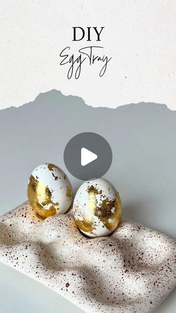 Diy Egg Tray, Egg Tray, Brown Acrylic, Easter Crafts Diy, Instagram Diy, Egg Carton, Easter Ideas, Dry Clay, Easter Diy