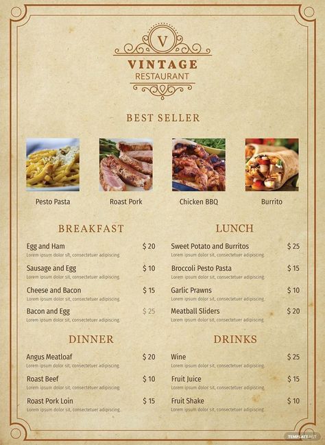 Example of microsoft publisher menu template free download ~ addictionary publisher menu template doc. Publisher menu template, The first thing most prospective visitors to your restaurant is going to do, before they walk in the doorway, is analyze your... Simple Breakfast Menu, Menu Vintage, Free Menu Templates, Tea Party Menu, Diner Menu, Menu Mockup, Printable Menu Template, Menu Card Template, Sample Menu