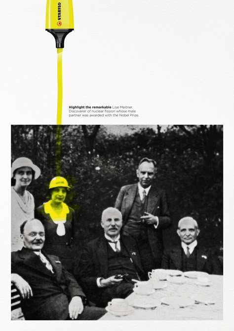 Advertisement by DDB, Germany Lise Meitner, Poster Grafico, What Is Fashion Designing, Logos Retro, Clever Advertising, Graphisches Design, Book And Magazine Design, Cannes Lions, 광고 디자인