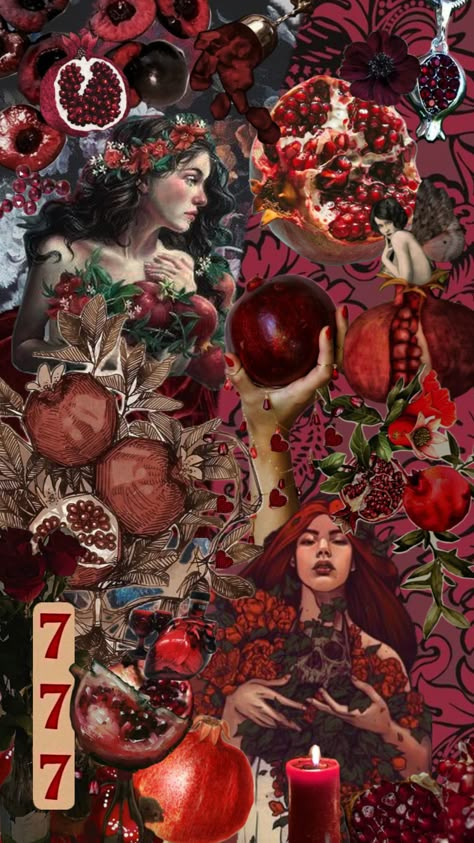 persephone #persephone #pomegranate #art #red #redaesthetic #greekmythology #greekgoddess #greekgods #persephoneaesthetic Persephone Pomegranate, Pomegranate Art, Hades And Persephone, Magic Aesthetic, Season Of The Witch, Dark Art Illustrations, Wallpaper For Your Phone, Red Aesthetic, Gods And Goddesses