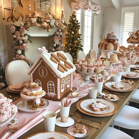 Hot Cocoa Baby Shower Ideas, Pink Gingerbread Baby Shower Theme, Ginger Bread Baby Shower Theme, January Baby Girl Shower Ideas, Winterwonder Land Baby Shower Theme Girl, Pink Christmas Baby Shower Decorations, Girl Christmas Baby Shower Ideas, Winter Baby Shower Cupcakes, Gingerbread Baby Shower Theme