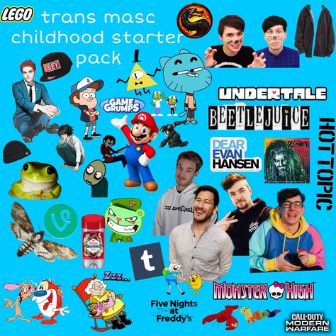 Trans Starter Pack, Trans Art, Starter Pack, High Five, Beetlejuice, Five Night, Monster High, Comic Book Cover, Memes